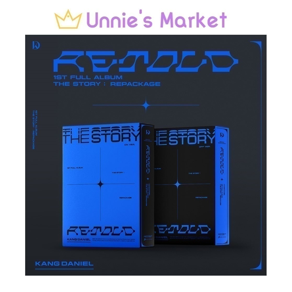 [SET] KANG DANIEL - Retold 1ST FULL ALBUM Repackage + Free Photocard 1EA(fan-made)KPOP CD