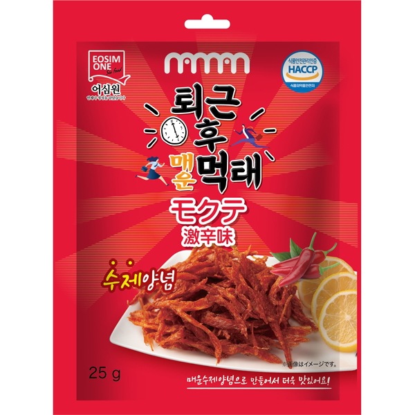 モクテ（干し鱈の珍味）激辛味25g × 10袋セット