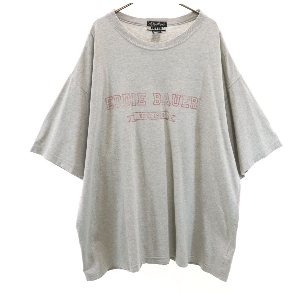 90s USA製 EBTEK オールド 半袖 Tシャツ XXL グレー メンズ 古着