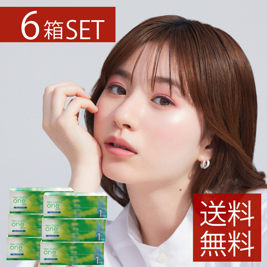 AIRE アイレ ネオサイトワンデーアクアモイスト （30枚入） 6箱 コンタクトレンズ 1日使い捨て