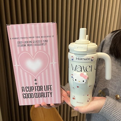 ハローキティ ☆ ピンク タンブラー ボトル 500ml ☆ lock&lock 水筒