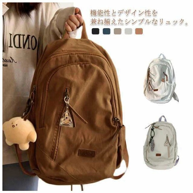 リュック レディース カジュアル おしゃれ 高校生 大人 女子 通学 かわいい リュックサック 大容量 軽い シンプル 軽量 A4 ポケット たくさん ストリート バッグ 日帰り iPad 便利 パソ