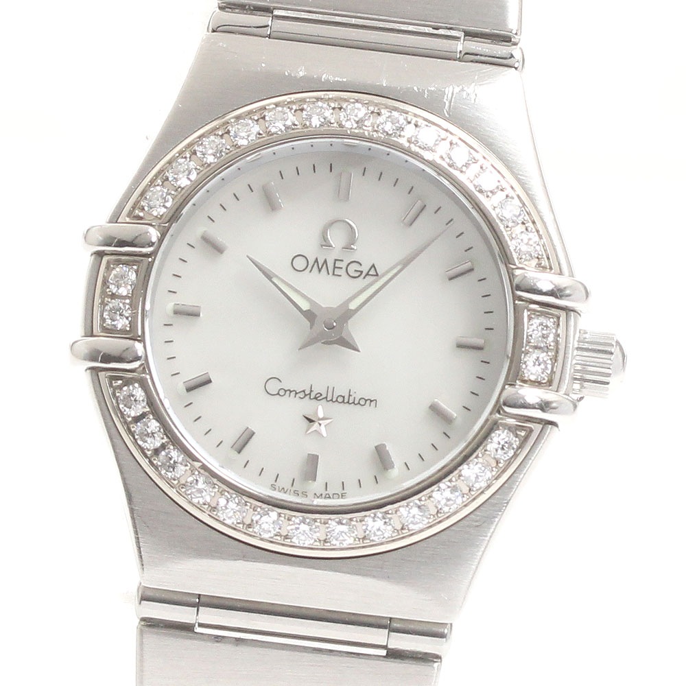 オメガ OMEGA 1466.71 コンステレーション ダイヤベゼル クォーツ レディース _876159【中古】