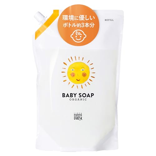 ママベビー ベビーソープ(泡タイプ全身用) 詰め替え 無添加 無香料 オーガニック 目にしみにくい 新生児から 1080mL