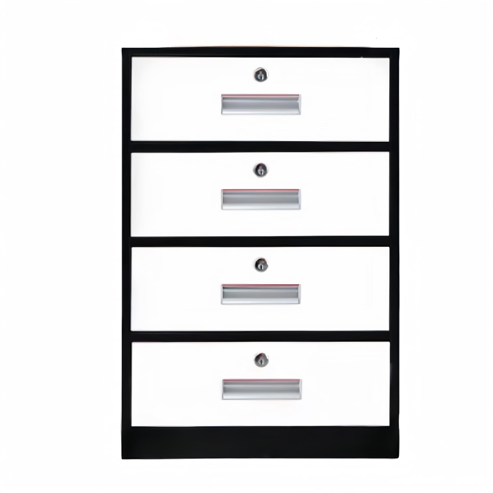 デスクワゴン サイドワゴン キャビネット オフィス用 袖机 縦型収納キャビネット キャスター付き 鍵付き 足マット付き スチール書庫 完成品 A4対応 チェスト 可動式 奥行き39＊幅44＊高さ65C