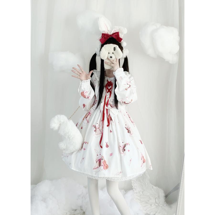 ワンピース ロリータドレス 可愛いワンピース 甘ロリ 学園祭 lolita クラロリ カジュロリ 衣装 姫様　お嬢さん　コスプレー服 cosplay服ロリータ