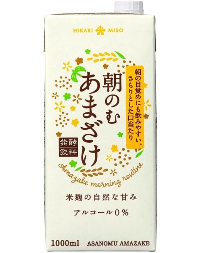 【送料無料】ひかり味噌 朝のむ あまざけ 1000ml 1L12本入/2ケース