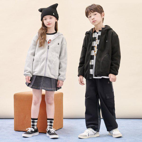 25FWフリースフードジップアップ