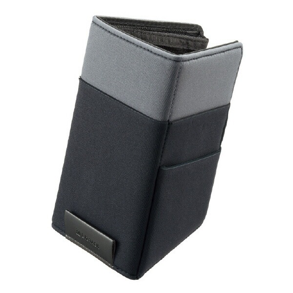 （まとめ買い）BIZRACK スタンド型ノートPCオーガナイザー 13.3インチ対応 グレーxブラック EAM-BRGA10-1 [x3]