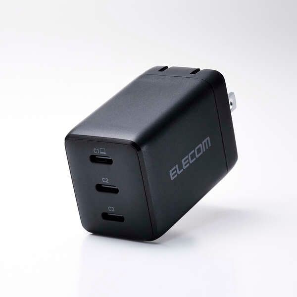 エレコム ACDC-PD11267BK USB Power Delivery 67W AC充電器(Type-C×3) ACDCPD11267BK