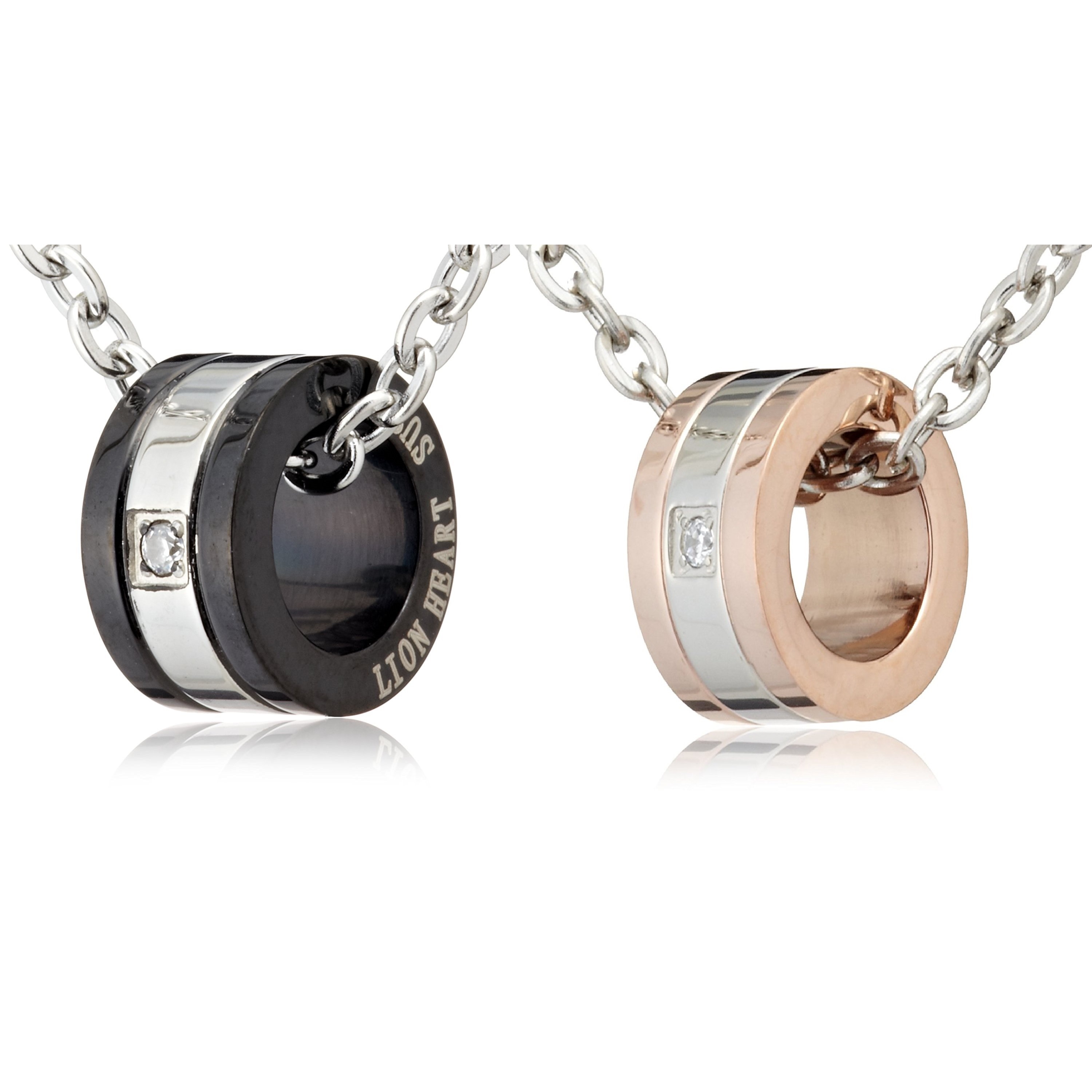 新品 2本 セット ペア LION HEART ネックレス 04N122SM 04N122SL