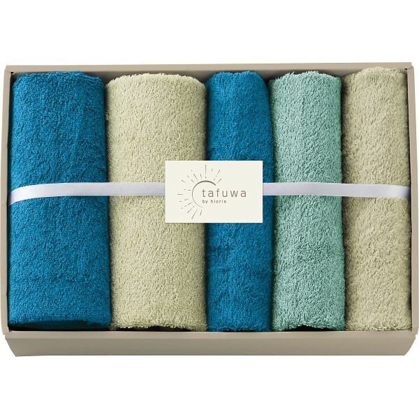 （ギフト）tafuwa ミニバス/フェイスタオルセット ブルー G-C