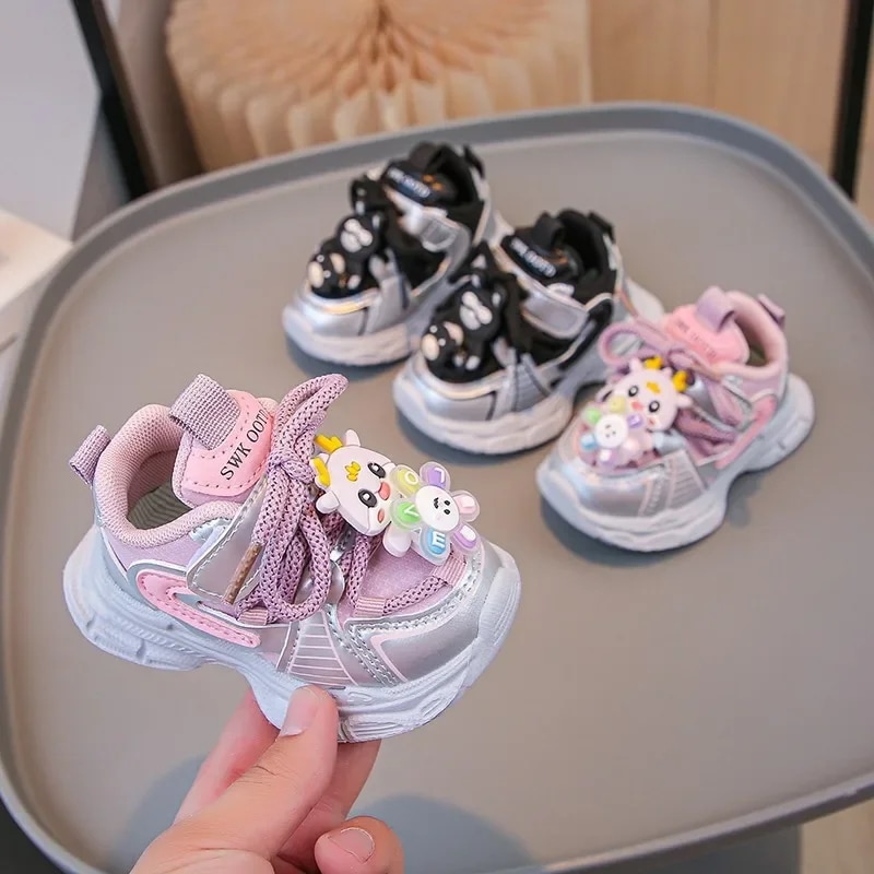 通気性のある子供用スニーカー,快適なEVAアウトソール,男の子と女の子のためのカジュアルシューズ,ランニングシューズ,秋,2024 - AliExpress 1501
