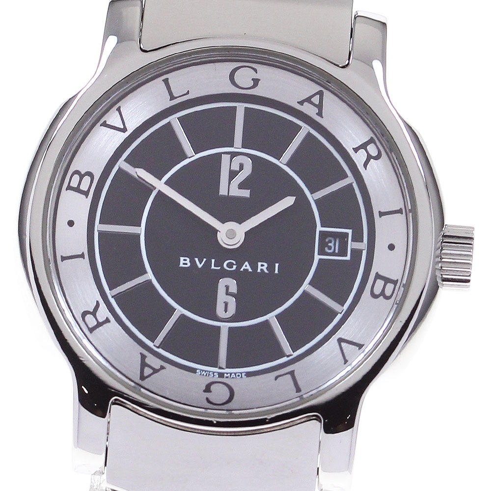 ブルガリ BVLGARI ST29S ソロテンポ デイト クォーツ レディース _794440【中古】