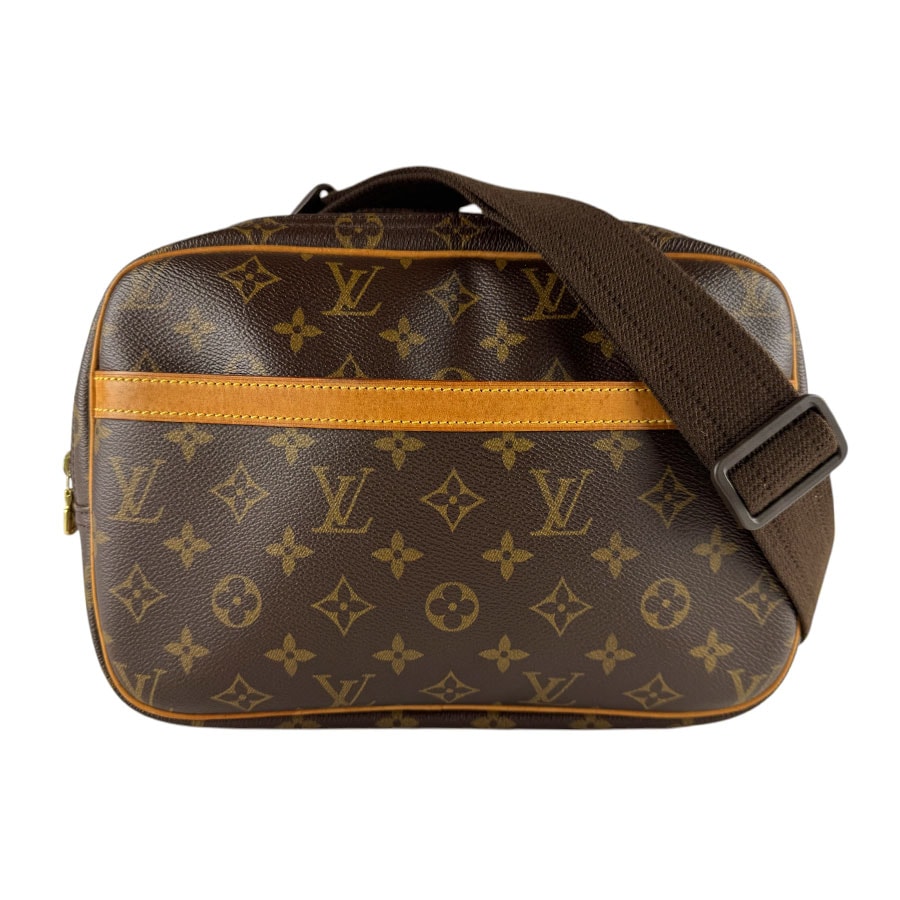 ルイ ヴィトン LOUIS VUITTON 斜め掛けショルダーバッグ モノグラム リポーターPM モノグラムキャンバス ブラウン ゴールド ユニセックス M45254 z10065