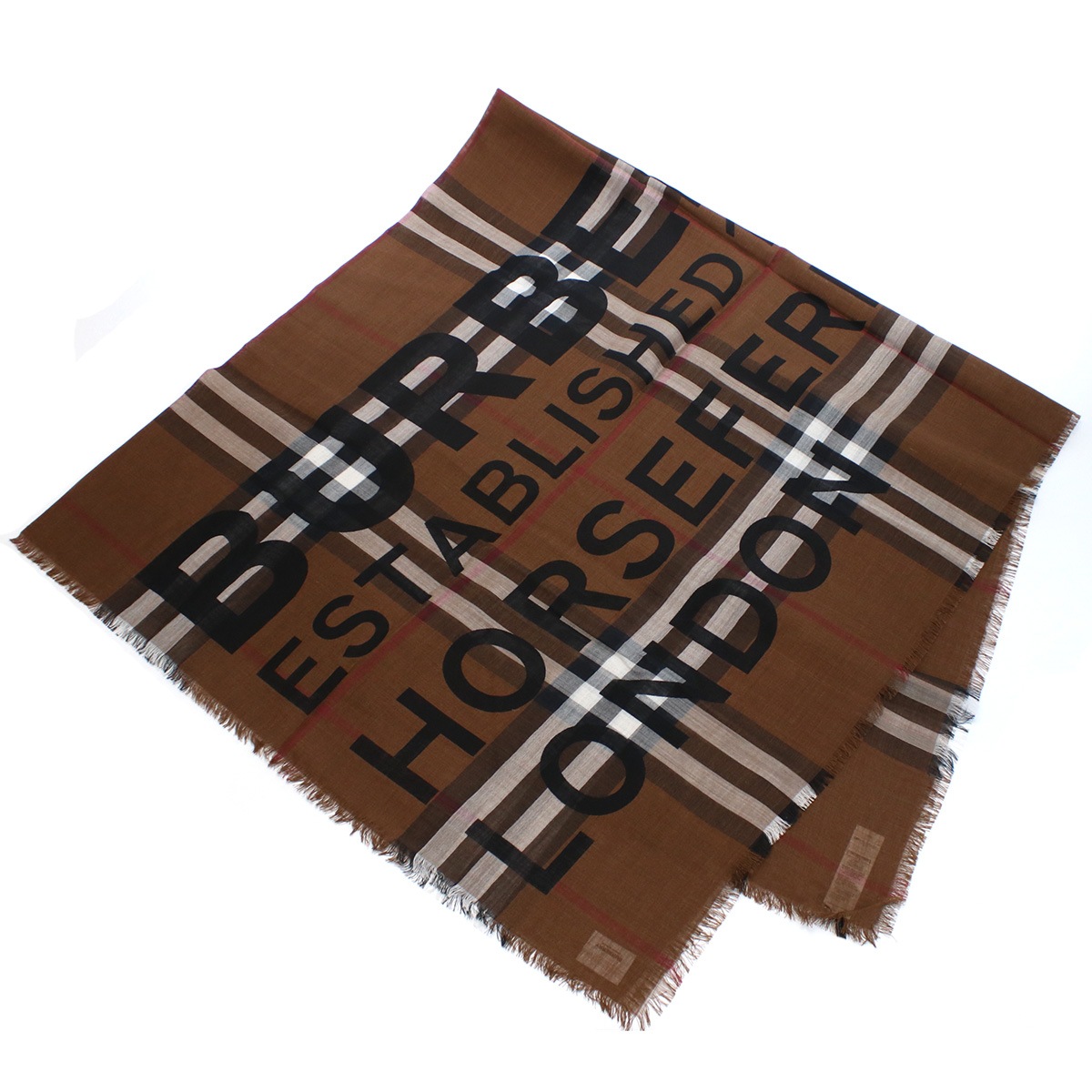 8057385 スカーフ DARK BIRCH BROWN ブラウン系 マルチカラー ユニセックス