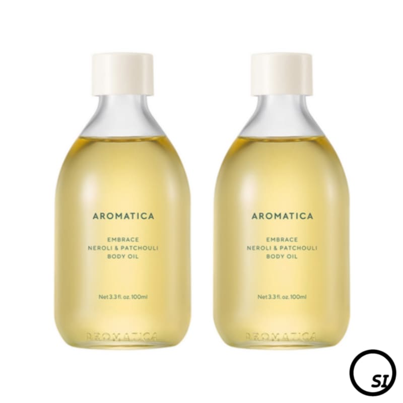 【1+1】インブレイス ボディオイル ネロリ&パチュリの香り 100ml x 2個 (だるい春の日/午後の庭/ディープフローラル)