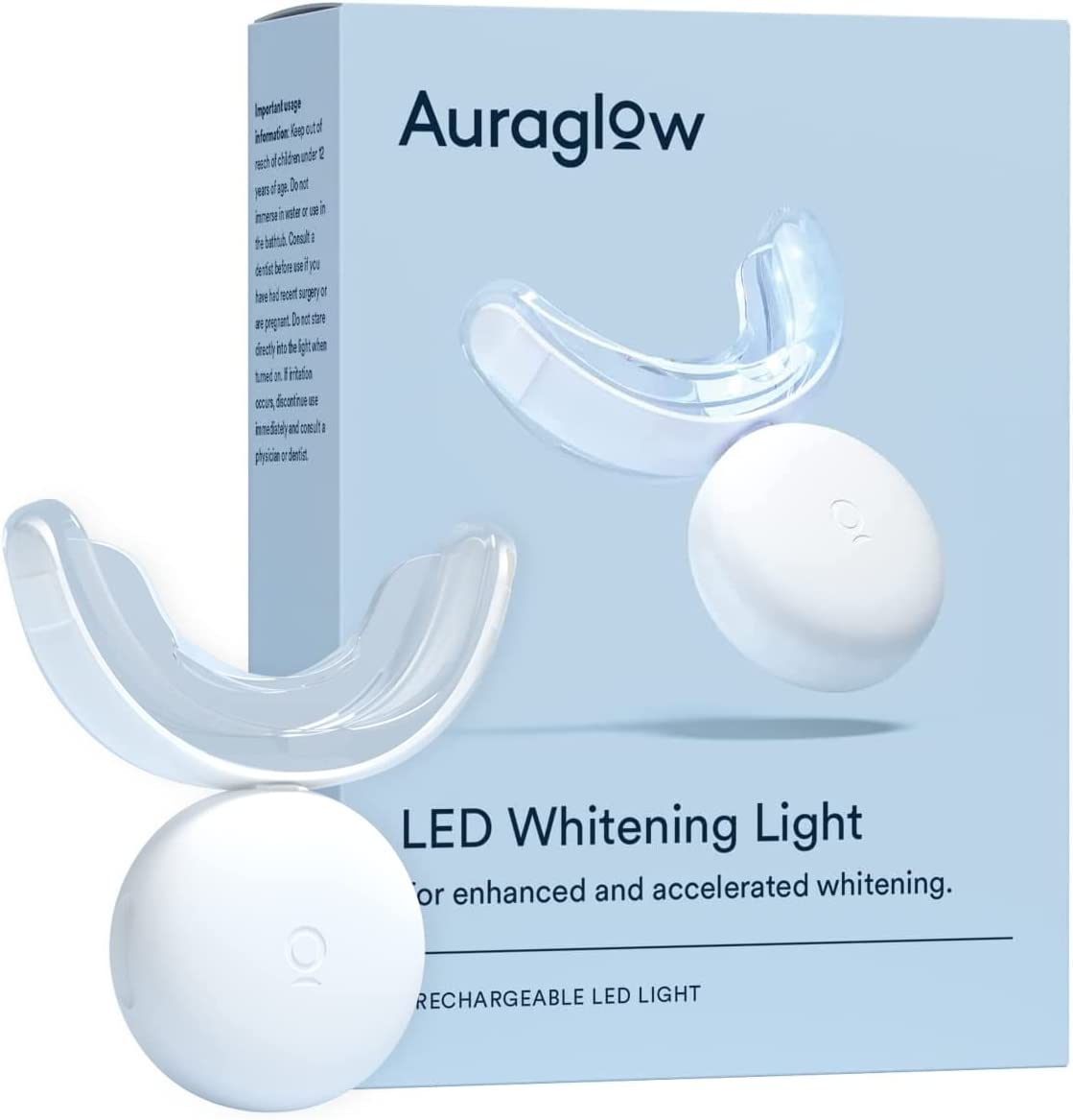 【AuraGlow 歯のホワイトニング ライト】10 倍強力な LED ライトホワイトニングの結果を加速