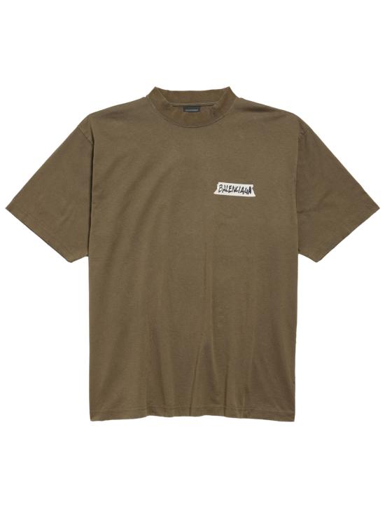 BALENCIAGA Men T-Shirts 764235 TTVL62840 Kaki