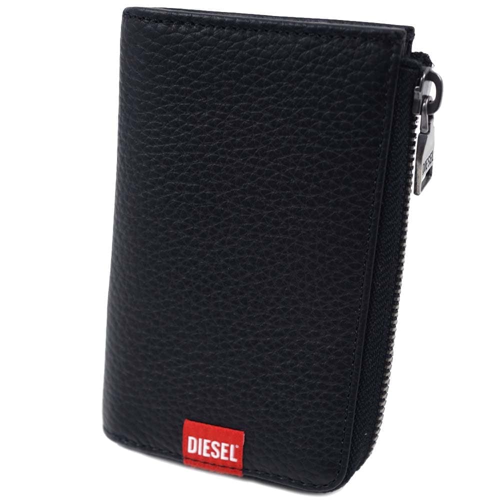 ディーゼル キーケース キーホルダー コインケース 小銭入れ パスケース ブラック HISSU FLAG KEY POUCH/WALLET DIESEL X09359-PR013-T8013 9,600円