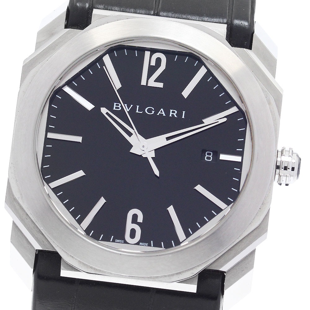 ブルガリ BVLGARI BGO41S オクト デイト 自動巻き メンズ _889702【中古】