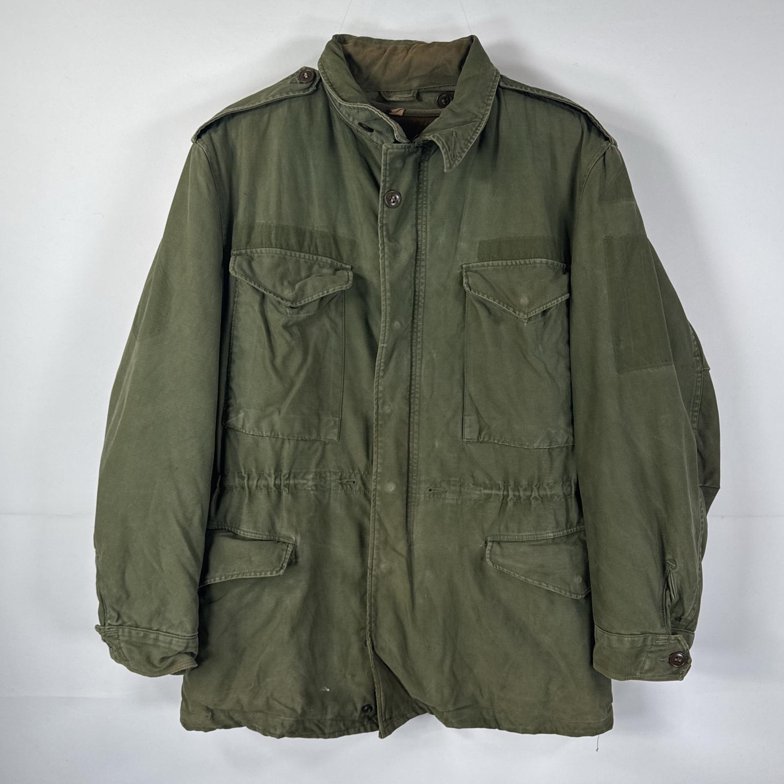 古着 ヴィンテージ ミリタリージャケット M-1951 M-51 実物 フィールドジャケット パイルライナー オリーブグリーン メンズ