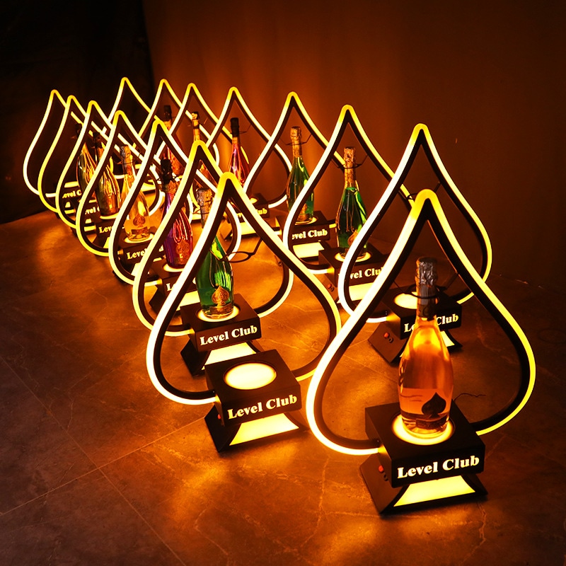 バーの光るワインハウスナイトクラブナイトクラブワインショップがゴールデンライトメタルワインシャンパンプレイrack 10,440円