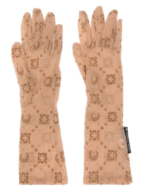 MARINE SERRE Women Gloves WSA027ACJER0005 BG60 CAMEL