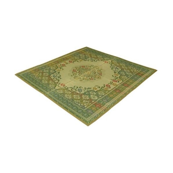 1080660120302 純国産 い草花ござカーペット 『アシック』 江戸間グリーン 江戸間3畳 メーカー直送