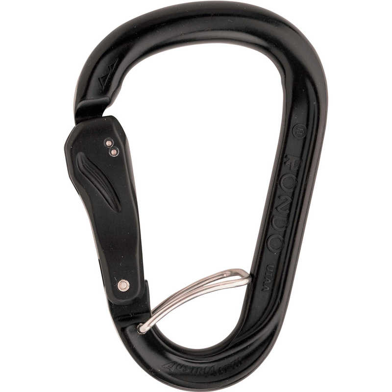 AUSTRIALPIN社　ALPINHMSROUNDスライドオｰトロックカラビナ(フック付き)ブラック 　KR43HXS
