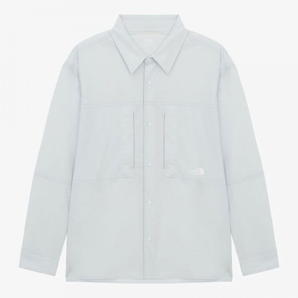 [ノースフェイス公式] NH8LR01B メンズアイスデイシャツ_ライトブルー