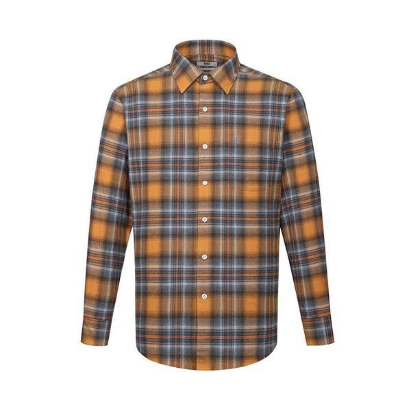 起毛コットン100 ミディアム タータンチェック シャツ レギュラーフィット_DLW1SHCL131Y1