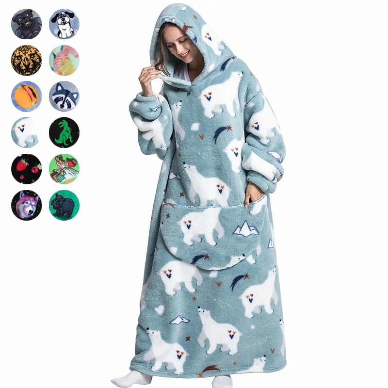 ボア付き 着る毛布 ロング レディース メンズ 大人 140cm 冷え性 かわいい パジャマ ルームウェア もこもこ ゆったり 可愛い ポンチョ 冬 裏ポア ブランケット ひざ掛け やわらかい ワンピ
