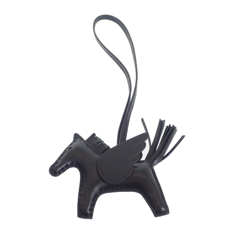 ロデオペガサス PM バッグチャーム ブラック W刻印 レディース【SAランク】