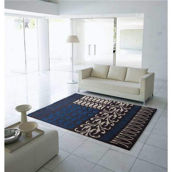 スミノエ ラグマット NEXTHOME YARD RUG 140x200cm ブルー