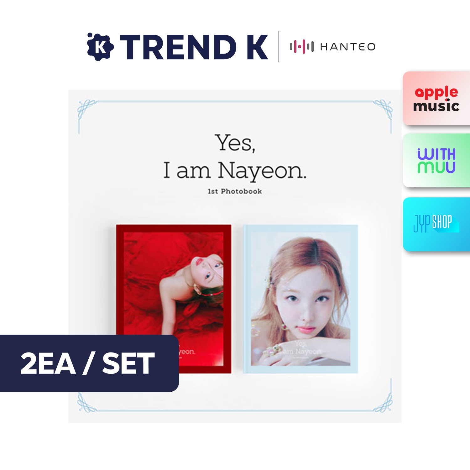 [当店特典/Online特典] NAYOEN (TWICE) - 1st PHOTOBOOK [Yes, I am Nayeon.] 2種セット 韓国盤