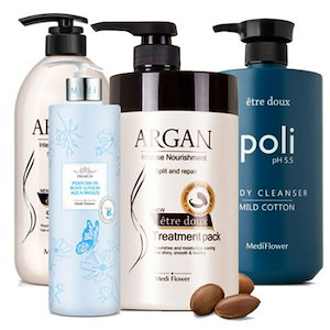 Etre Doux Argan Treatment Pack / Shampoo / Body