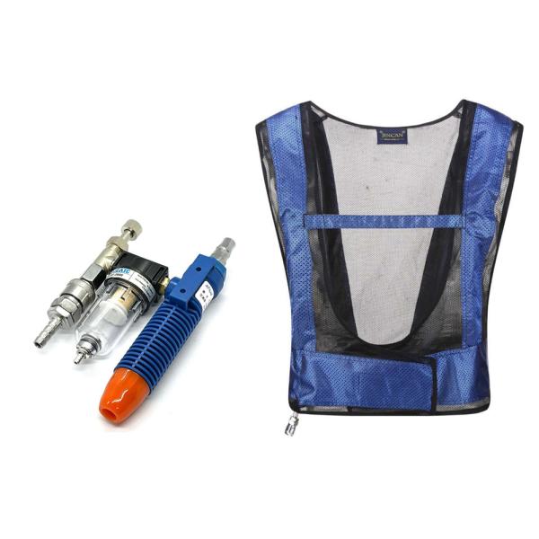 冷却ベストセット 熱中症予防 クールベスト 現場作業 空冷 作 フィルターあり