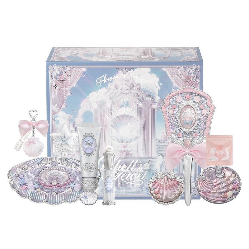 【限定商品 正規品】コスメセット/シェルパールシリーズセット/貝殻/誕生日プレゼント/記念日プレゼント/アイシャドウ+チーク+リップ+パウダー+香水