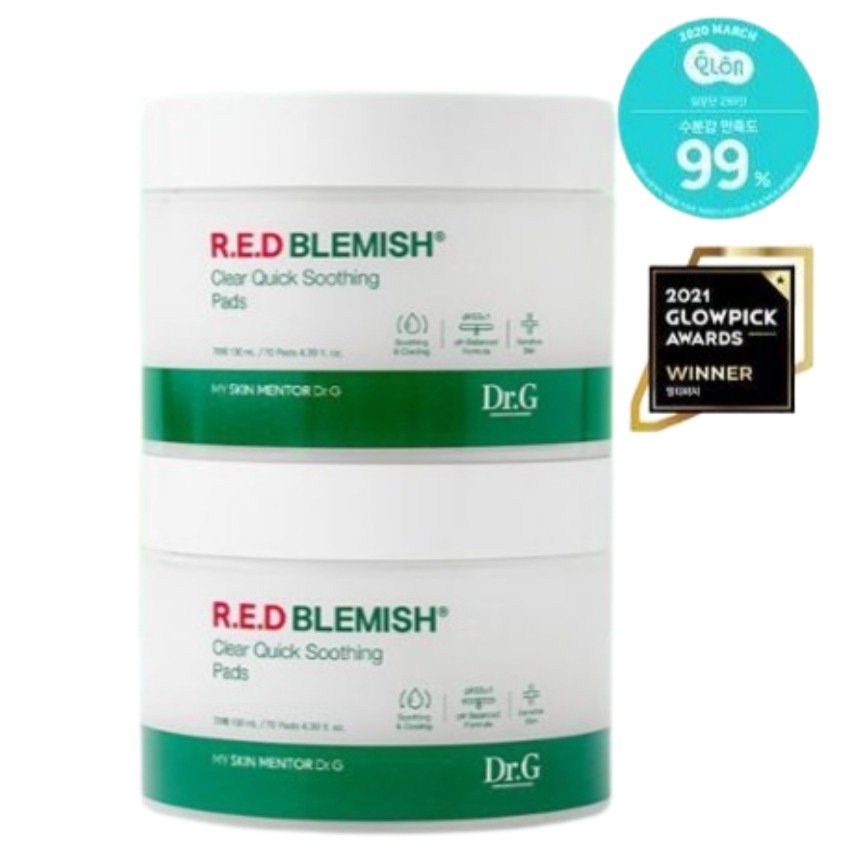 レッド ブレミッシュ クリア クイック スージング パック 70枚x2個