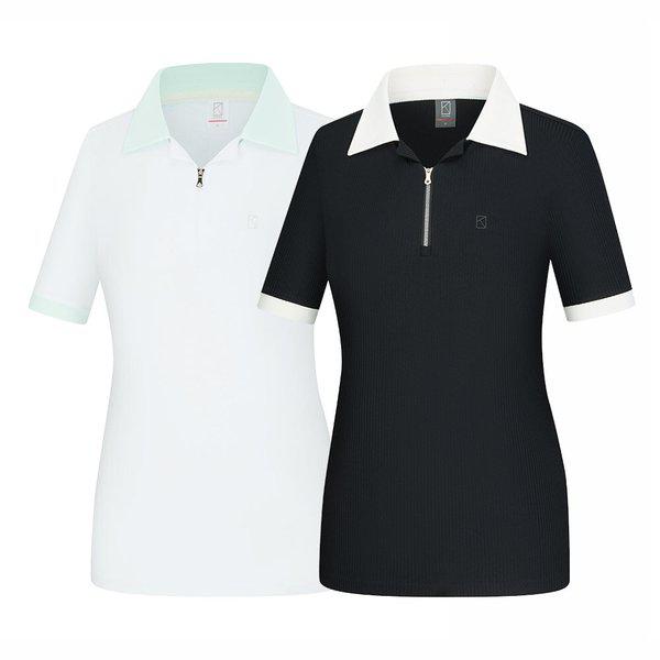 女性夏アイスボーンカラー半袖Tシャツ ウディップ(女) KWT4961W