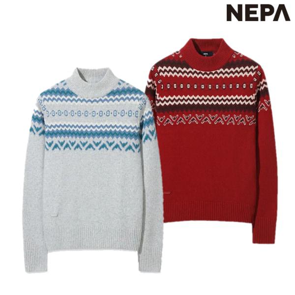 女性 秋冬 カジュアル ノルディック柄 ニット セーター Tシャツ(7L75904 カップル) 7L85904