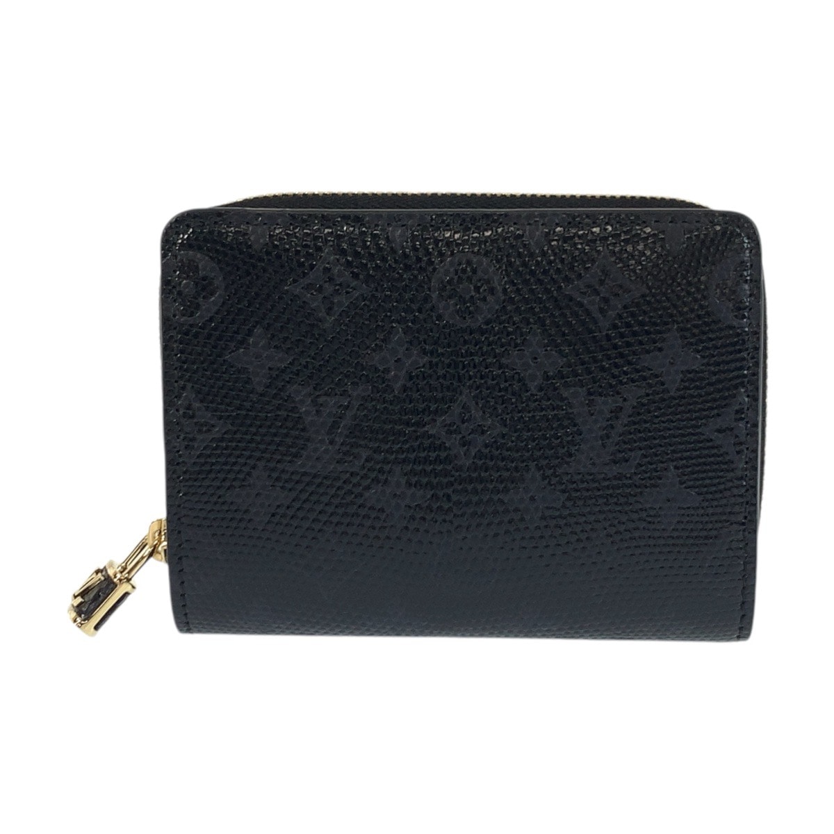 新品未使用 モノグラム ルー ブラック 黒 ゴールド金具 リザード 折財布 コンパクトウォレット ジップミニ レディース 502957 新品