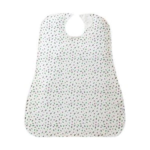 （まとめ）カネモ商事 LOr食事用エプロン花柄パープル 1セット（5枚）[x3セット]