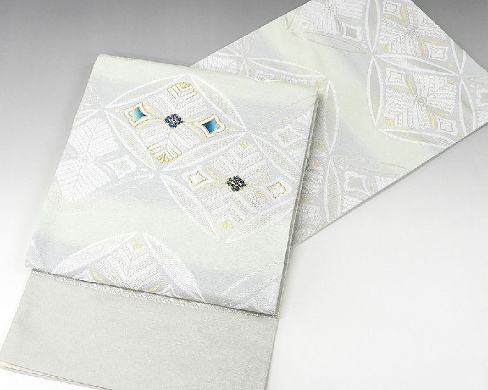 袋帯 新品 正絹 西陣 亀井織物謹製 螺鈿作家 藤本隆士作 袋帯 未仕立