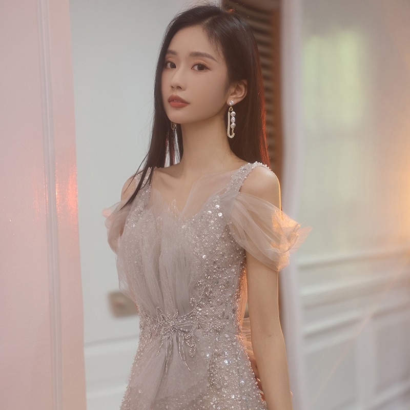 パーティードレス2023宴会ドレス ワンピース イブニングドレス 結婚式 レディース演出ウェディングカラードレス披露宴二次会