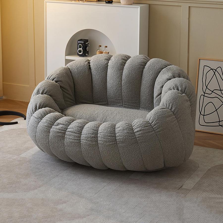 リラックスソファ カボチャ形 ビーズクッション人掛けソファ 座布団 よぎぼー クッション ソファーべッド 座椅子ソファー 怠惰なソファ ビーズソフ