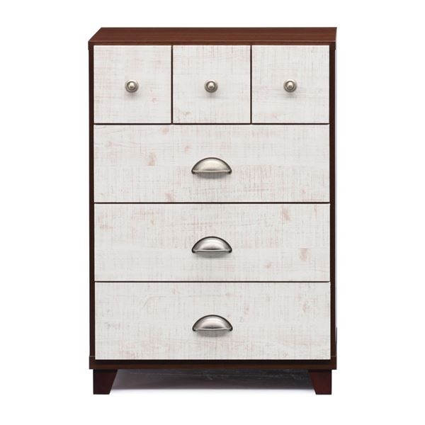 日本製 チェスト [57cm幅 ホワイト] 完成品 タンス 衣類収納 引出し収納