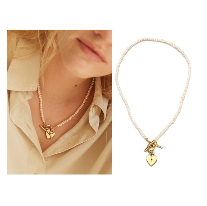 Open Your Heart Pearl Necklace