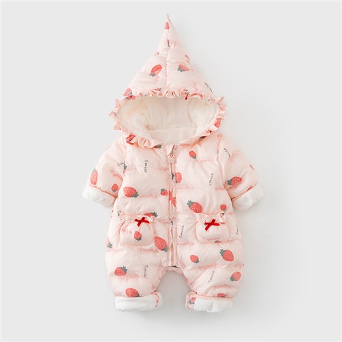 ベビー おしゃれ ジャンプスーツ 出産祝い 3-24ヶ月 冬 ピンク かわいい 中綿 カバーオール ベビー服 誕生日 男の子 長袖 防寒 赤ちゃん ダウン 新生児 暖かい 内祝い 服 冬服 ロンパー